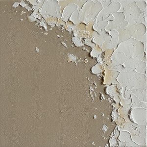 Fragmented Silence: A Monumental Study of Impasto Texture and Ethereal Light