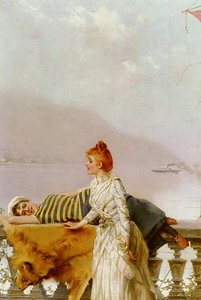 On The Balcony — Vittorio Matteo Corcos