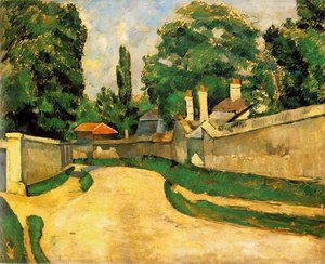 Houses Along A Road — Paul Cezanne, Post-impressionism