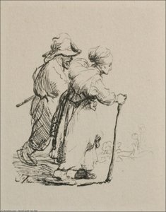 Two Travelling Peasants — Rembrandt Van Rijn