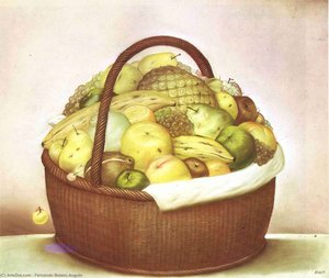 Panier De Fruits — Fernando Botero