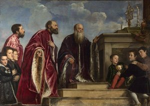 The Vendramin Family Venerating A Relic Of The True Cross — Titian Ramsay Peale Ii