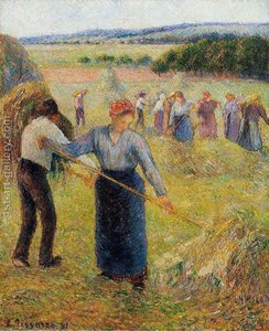 Haymaking At Eragny — Kamil Pisaro