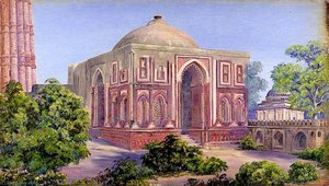 Gate Of Ali Ud Deen. Kutub. Delhi. India. 15 Novr. 1878 — Marianne North