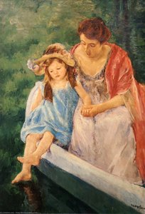 Mother And Child In A Boat — Mary Stevenson Cassatt