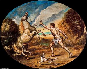 Castor Y Su Caballo — Giorgio De Chirico
