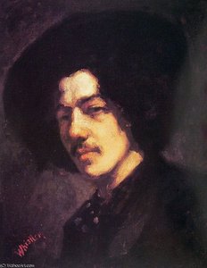 Portrait De Whistler Avec Un Chapeau — James Abbott Mcneill Whistler