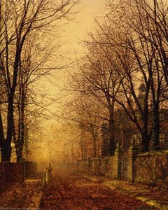 A Golden Beam — John Atkinson Grimshaw