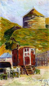 Port-en-bessin, The Old Tower — Paul Signac