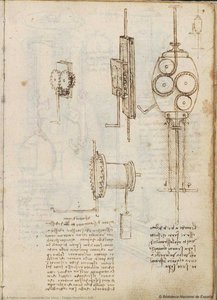Codex Madrid I, F.9r — Leonardo Da Vinci