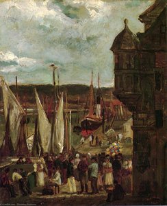 Harbor Scene — Theodore Robinson
