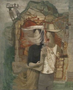 Mythical Composition With Four Figures And Coastal Cliffs — Victorine Anne Foot
