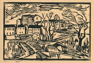Houses At Bougival — Maurice De Vlaminck