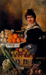 Seller Of Fruits And Vegetables — Ignacio Díaz Olano