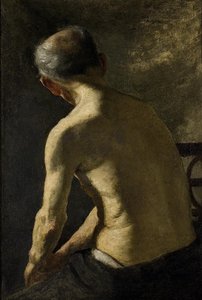 Figure Study. Man's Back — Theodore Clement Steele