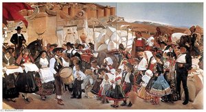 Español Castilla' O 'la Fiesta Del Pan — Joaquín Sorolla Y Bastida