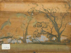 Tree Study (verso) — Sir Alfred James Munnings