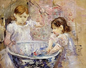 Children At The Basin — Berthe Morisot