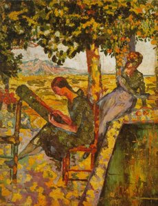 Young Girls In A Garden, 1921 — Salvador Dalí, Surrealism