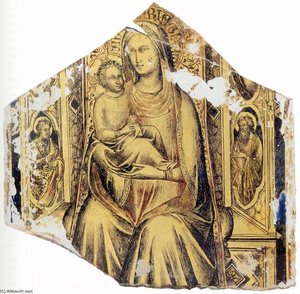 Virgin And Child Enthroned With Sts John The Baptist And John The Evangelist — Lorenzo Monaco