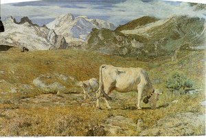Pascoli Di Primavera (also Known As Spring Pastures) — Giovanni Segantini