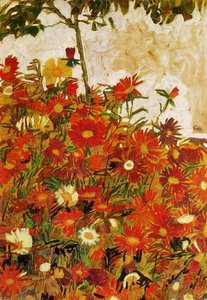 Field Of Flowers — Egon Schiele