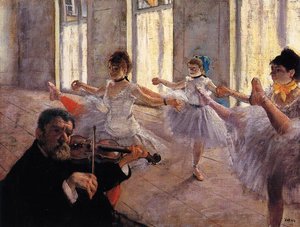 Rehearsal — Hilaire Germain Edgar Dega, Impressionistic Realism