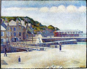 El Puerto Y Los Muelles De Port-en-bessin — Georges Pierre Seurat