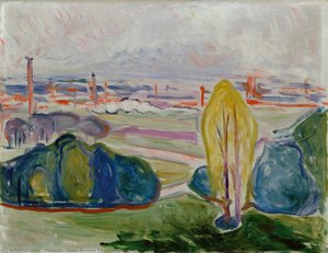 Vy Över Chemnitztälandet — Edvard Munch