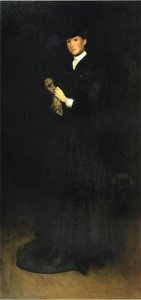 Arrangement In Black, No. 8. Portrait Of Mrs. Cassatt — James Abbott Mcneill Whistler, Aestheticism