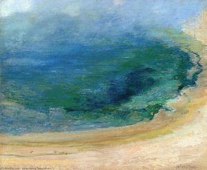 Edge Of The Emerald Pool, Yellowstone — جون هنري تواشتمان, Impressionism