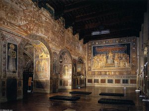 View Of The Sala Del Mappamondo — Simone Martini