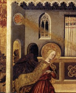 Annunciation (detail) — Gentile Da Fabriano