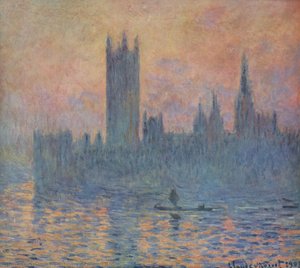 Houses Of Parliament In Winter — Klodas Monė, Impressionism