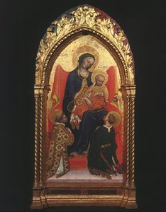Madonna And Child, With Sts. Lawrence — Gentile Da Fabriano