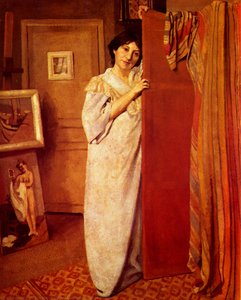 Portrait Of Workshop With Figure (my Wife) — Félix Vallotton