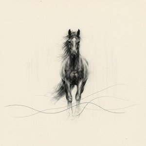 Ethereal Monolith: A Meditative Study Of Grace In Charcoal And Infinite Void — Christian Noiret
