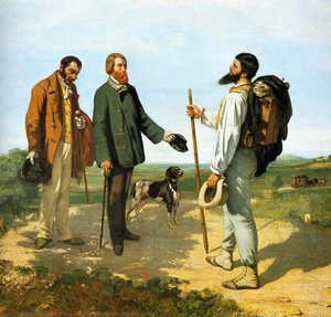 The Meeting Or Bonjour Monsieur Courbet — Gustave Courbet