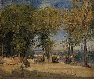 View Near Rouen — Richard Parkes Bonington