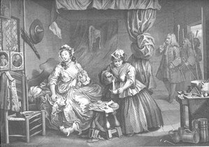 La Prostituta Progresso, Tavola 3 — William Hogarth