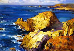 Rocks Along The Coast — Franz Bischoff