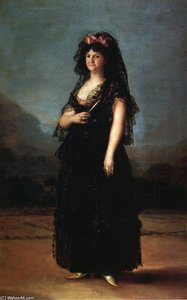 Queen María Luisa Wearing a Mantilla