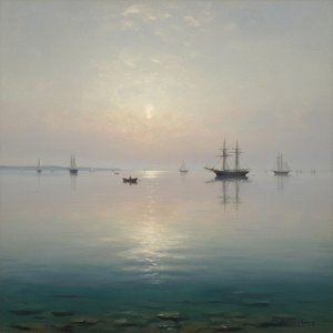 Ethereal Anchorage: A Study In Luminist Stillness — Pauline Girard