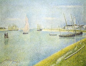 Kanalen Vid Gravelines, I Riktning Mot Havet — Georges Pierre Seurat