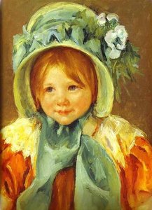 Sarah In A Green Bonnet — Mary Stevenson Cassatt