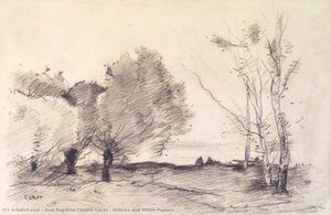 Willows And White Poplars — Jean-baptiste-camille Corot