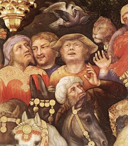 Adoration Of The Magi (detail) — Gentile Da Fabriano