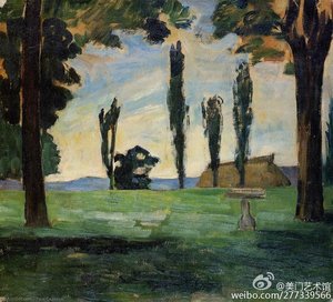 Landscape 1, Acrylic On Canvas, Post-impressionism