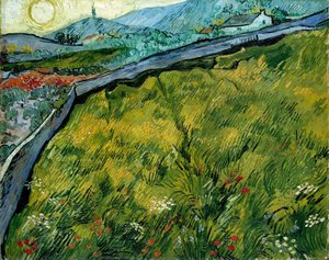 Campo De Trigo Cerrado Con El Amanecer — Vincent Willem Van Gogh