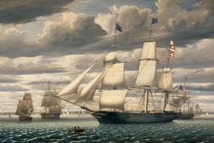 Clipper Ship 'southern Cross' Leaving Boston Harbor — Fitz Henry Lane
